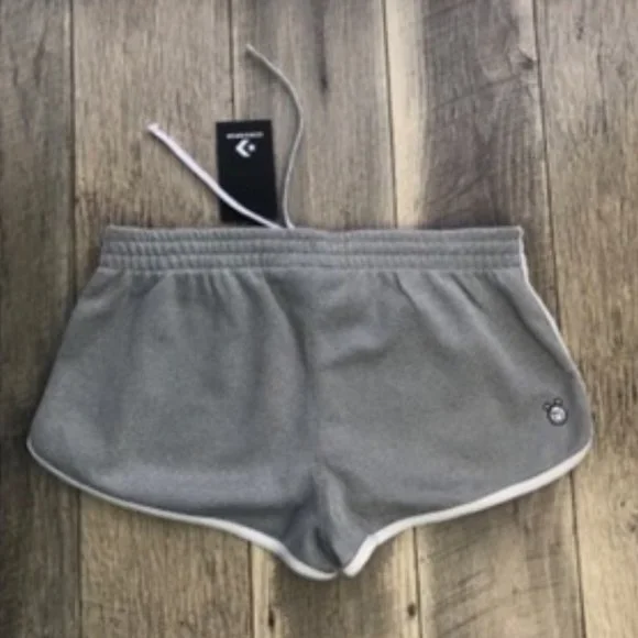 Converse Miley Cyrus Boxy Shorts Silver Grey Glitter Women's Size L 10008667-A02 - Picture 2 of 6